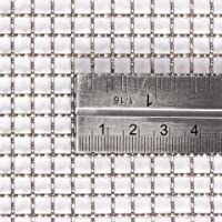 Tamaño de Agujero de 5.2mm - Acero Inoxidable 316L - Tamaño de Corte: 15cm x 15cm - 4 Recuento de Malla (Alambres de 1.2…